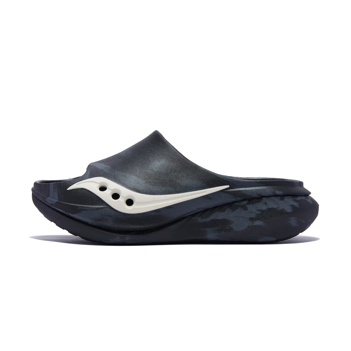 Saucony Cradle 3 Slip-On Sandals Black/Grey/White Casual Comfort. S28283-6