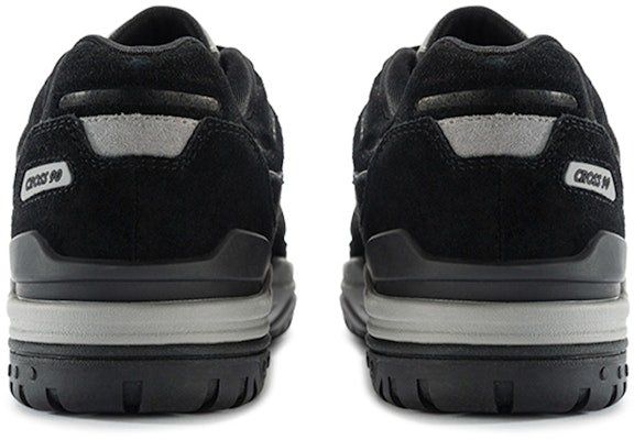Saucony Cross 90 經典復古 板鞋 男女同款 黑灰色 Shop Saucony Cross 90 經典復古 板鞋 男女同款 黑灰色
