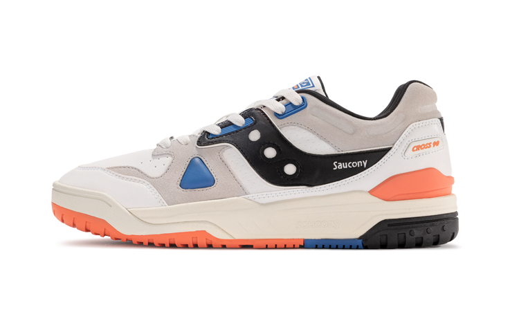 Saucony Cross 90 Low White Orange Casual Sneakers Anti-Slip Durable. S79035-1