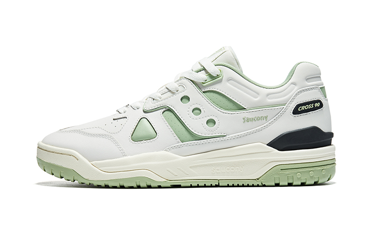 Saucony Cross 90 Retro White Green Warm Non-Slip Cushion Sneakers . S79035-31