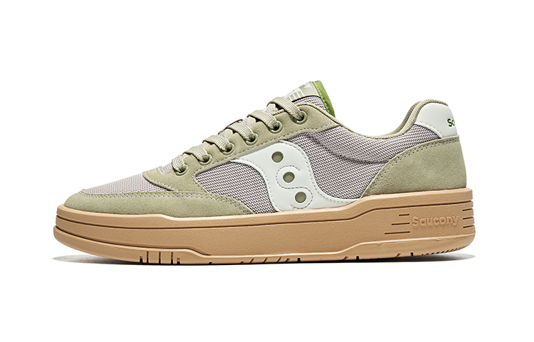 Saucony CROSS JZ Retro Cushioned Running Shoes Gray Green Low Top Casual S79046-7