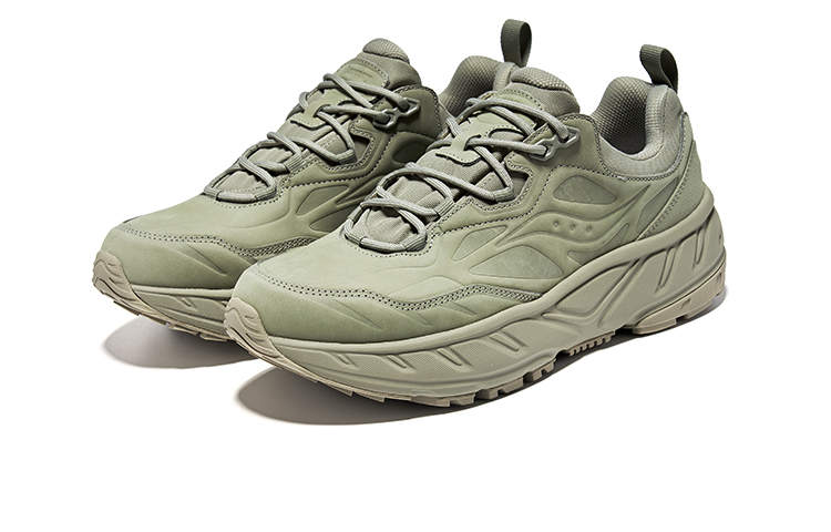 Lookbook Saucony CYBER WEB 耐磨防滑 低筒 跑步鞋 男女同款 灰綠色