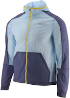 Saucony Elevate Packaway Colorblock Hooded Zip Jacket Men Blue SAM800333-VA Saucony Elevate Packaway Colorblock Hooded Zip Jacket Men Blue SAM800333-VA