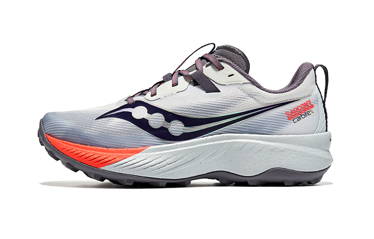 Saucony Endorphin Edge Trail Running Shoes Low-Top Gray/Red S20773-125