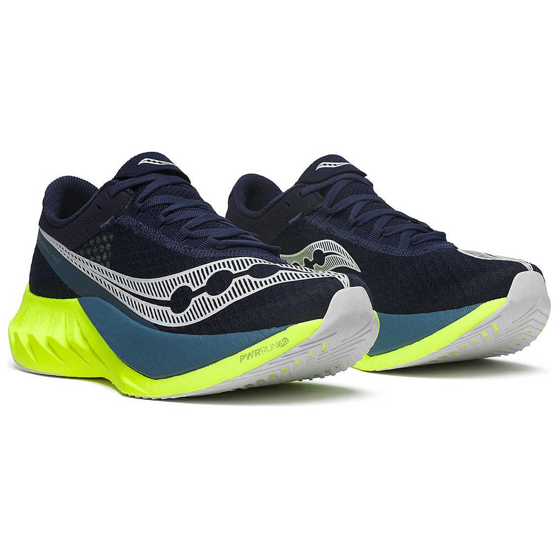 Details for Saucony Endorphin Pro 4 'Navy Citron' Pria/Wanita Sepatu Lari S20939-222