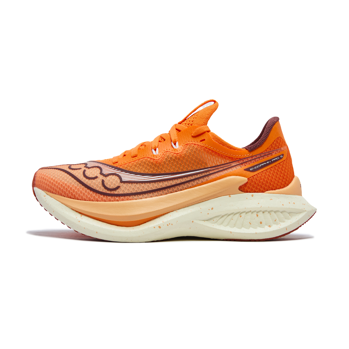 Saucony Endorphin Pro 5 Carbon Plate Running Shoes Orange Comfortable & Soft S31064-500