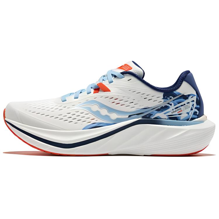 Saucony Endorphin Speed 2 Carbon Plate Marathon Running Shoes White Blue S28234-7