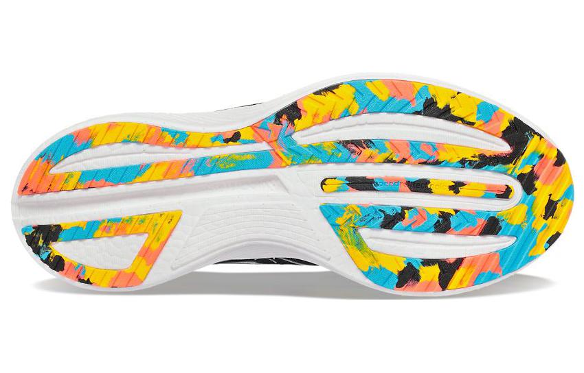 Shop Saucony VIZIPRO 耐磨防滑 低筒 跑步鞋 男女同款 黑白