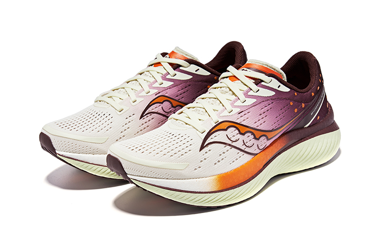 Shop Saucony Endorphin Speed 啡速 3 西安城市款 耐磨防潑水透氣 低筒 跑步鞋 男女兼用 米棕色