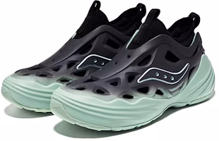 Lookbook Saucony FOAM WEB 輕量化 休閒復古 低筒 灰黑綠色 男女人同款