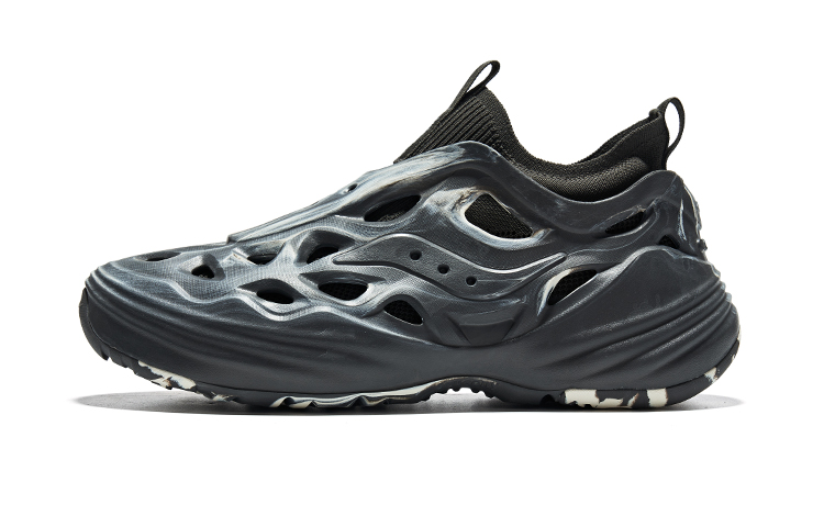 Saucony Foam Web Low-Top Running Shoes - Dark Gray/Beige Casual Comfort S28902-13