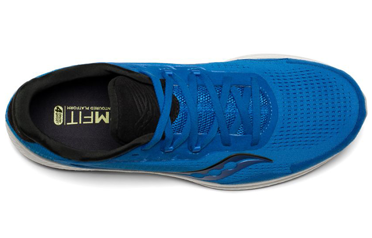 Shop Saucony Freedom 4 自由4 低幫 跑步鞋 男款 藍白色