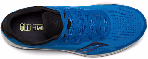Shop Saucony Freedom 4 自由4 低幫 跑步鞋 男款 藍白色