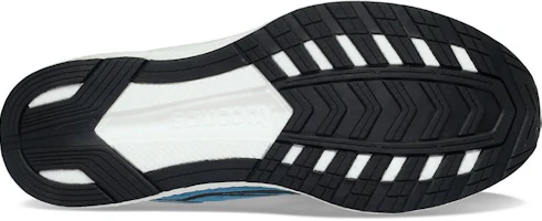 Shop Saucony Freedom 5 自由 5 織物 減震防滑耐磨 低筒 跑步鞋 藍灰