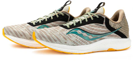 Lookbook Saucony Freedom 自由5 緩震運動 低筒 跑步鞋 男款 淺卡其