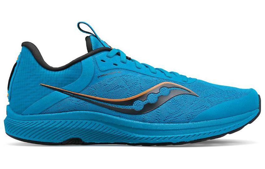 Order Saucony 釋放自由5 織布 減震防滑耐磨 低筒 跑步鞋 海洋藍黑
