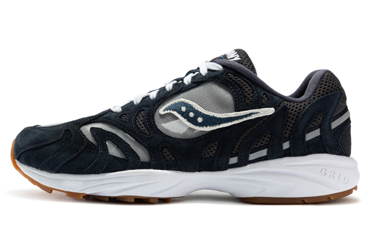 Saucony Grid Azura 2000 Navy Low-Top Running Shoes Breathable Comfort S70491-8 (M Width)