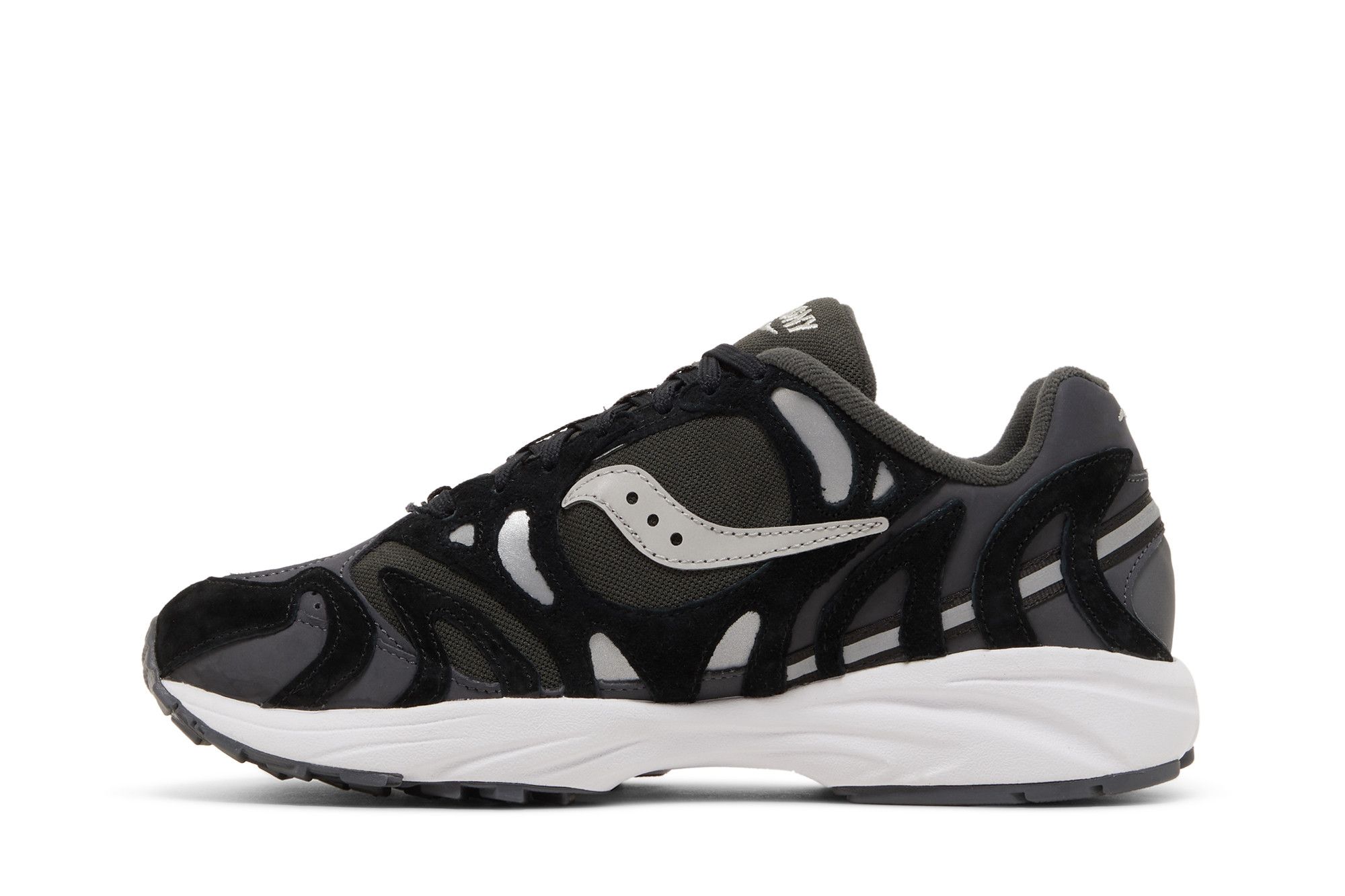 Lookbook Saucony Grid Azura 2000 Premium 'Black Silver' S70714-2