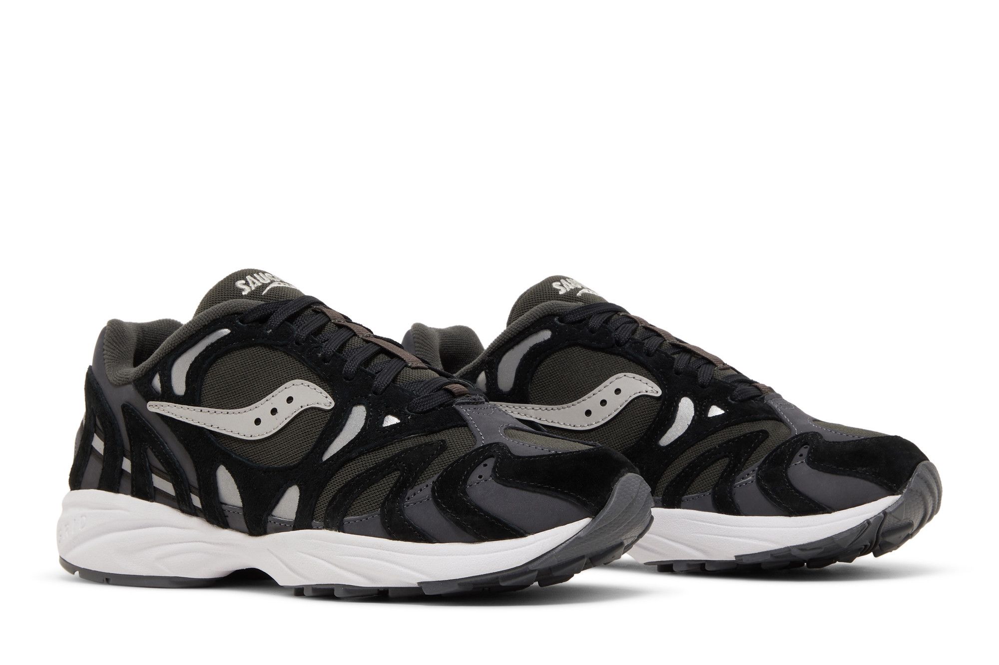 Cheap Saucony Grid Azura 2000 Premium 'Black Silver' S70714-2