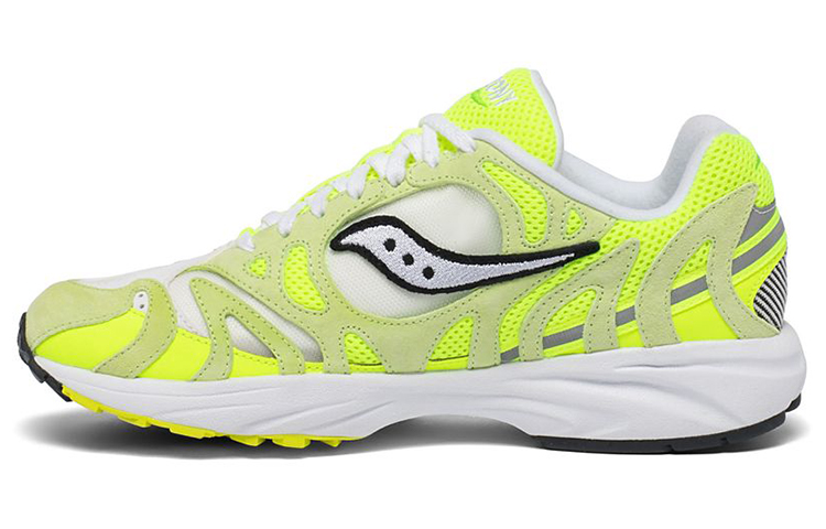 Saucony Grid Azura 2000 Yellow Low-Top Comfortable Training Shoes. S70491-5 (M Wide)