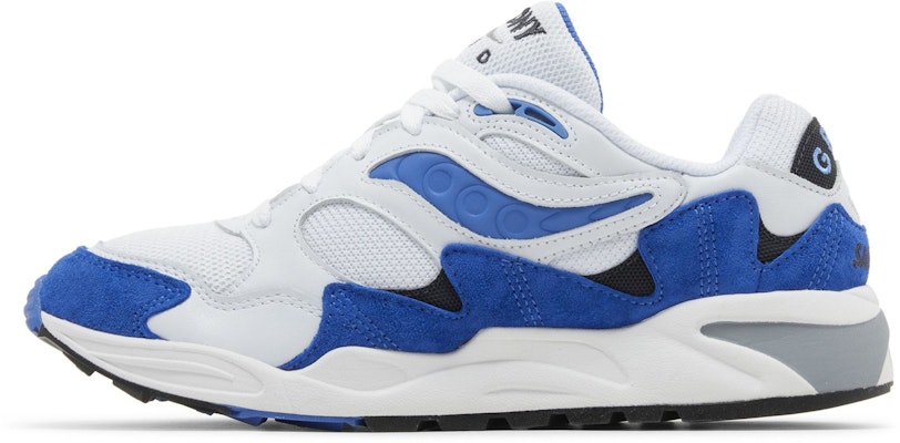 Saucony Grid Shadow 2 休閒復古 防滑耐磨 低幫 跑步鞋 男女同款 白藍 Lookbook Saucony Grid Shadow 2 休閒復古 防滑耐磨 低幫 跑步鞋 男女同款 白藍