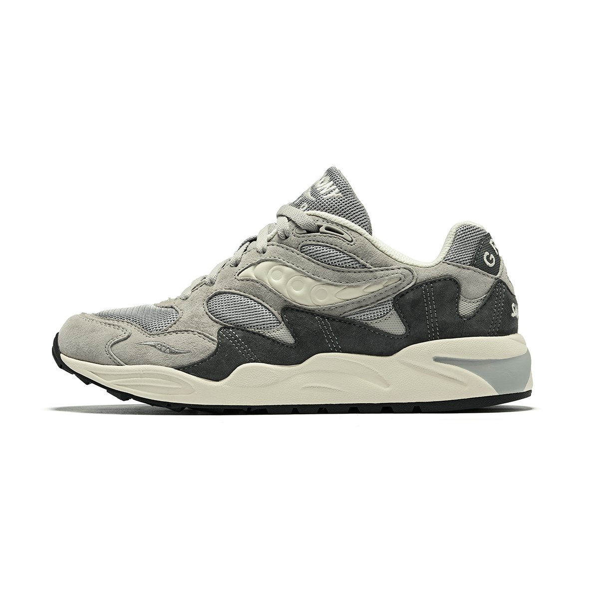 Saucony Grid Shadow 2 Retro Casual Running Shoes Grey Anti-Slip Durable S70772-2
