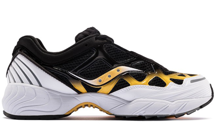 Lookbook Saucony Grid Web 'Negro Amarillo' S70466-3