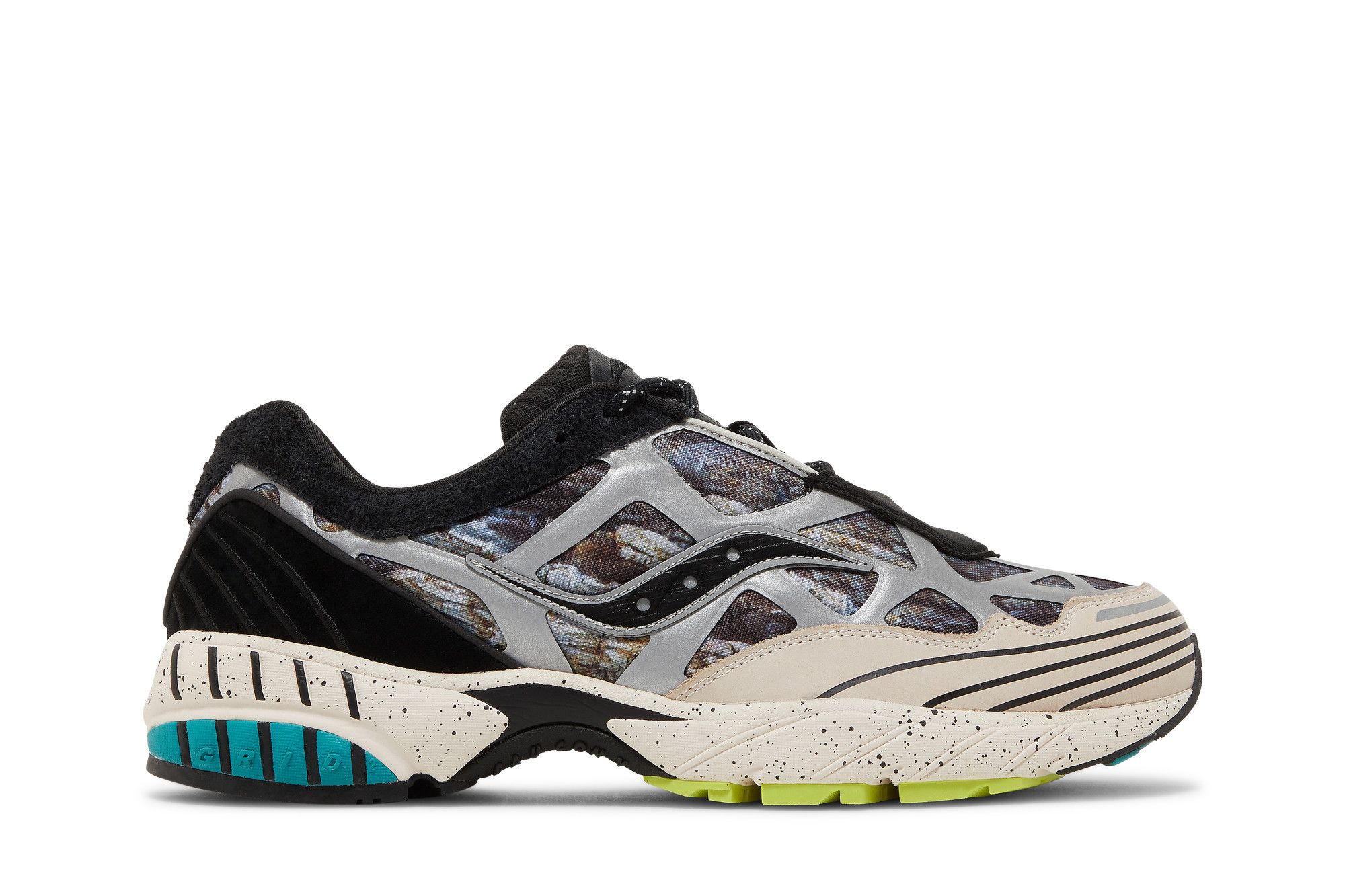 Buy Saucony Grid Web Reflect Camo 低筒復古跑步鞋 男女款 黑銀色