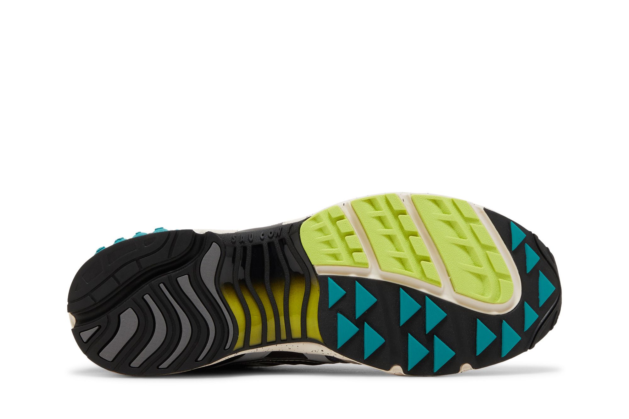 Shop Saucony Grid Web Reflect Camo 低筒復古跑步鞋 男女款 黑銀色