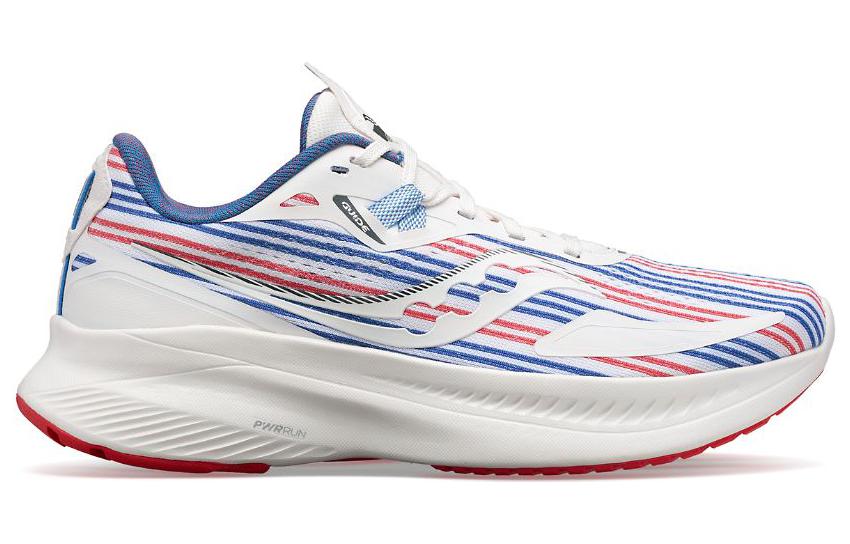 Order Saucony Guide 15 減震防滑耐磨 低筒 跑步鞋 白藍紅