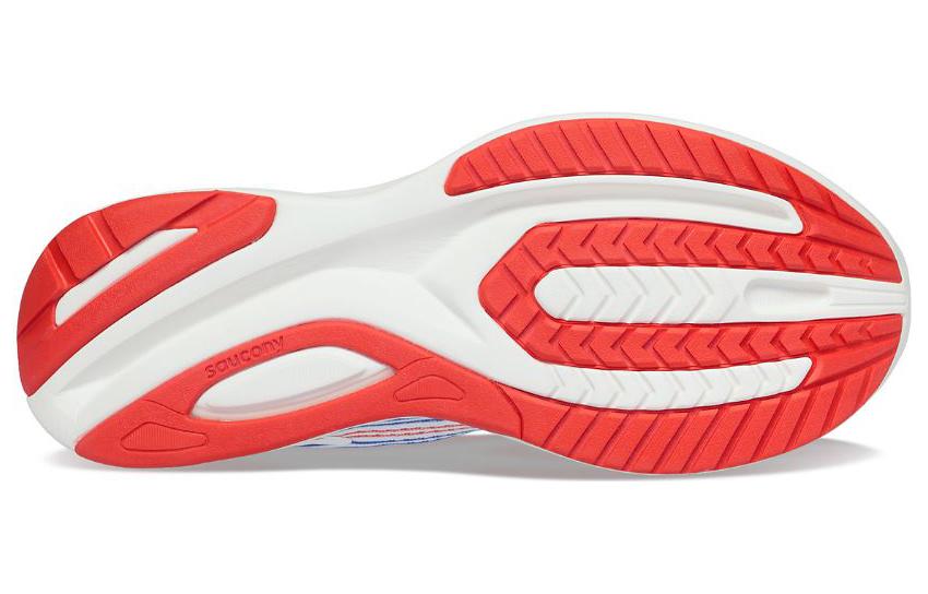 Shop Saucony Guide 15 減震防滑耐磨 低筒 跑步鞋 白藍紅