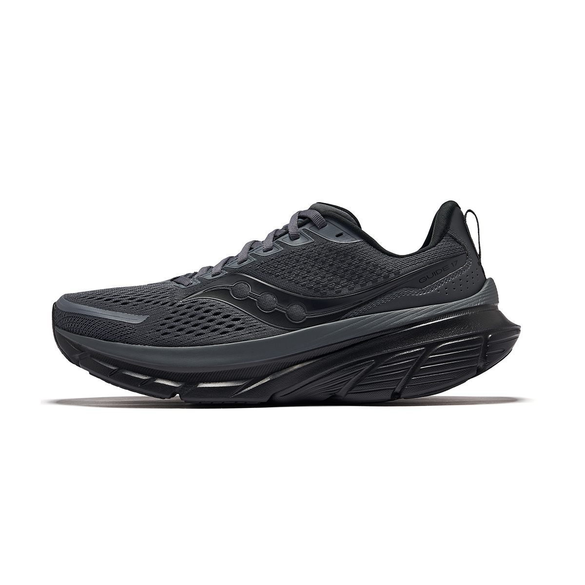 Saucony GUIDE 17 Running Shoes - Stability, Comfort, Cushioning, Dark Grey/Black. S20936-205