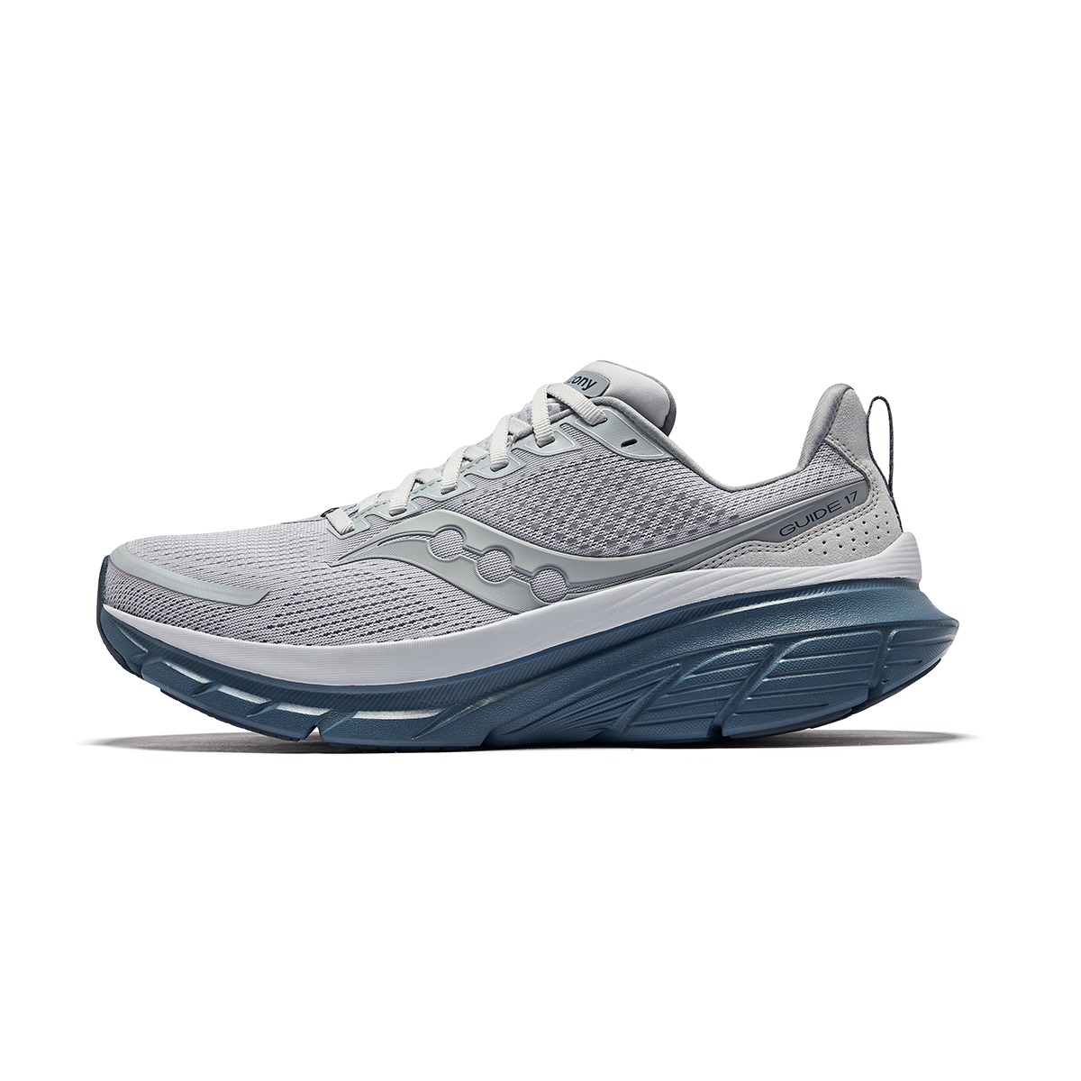 Saucony GUIDE 17 Running Shoes Gray - Soft, Stable, Durable, Low-Top Design S20936-243