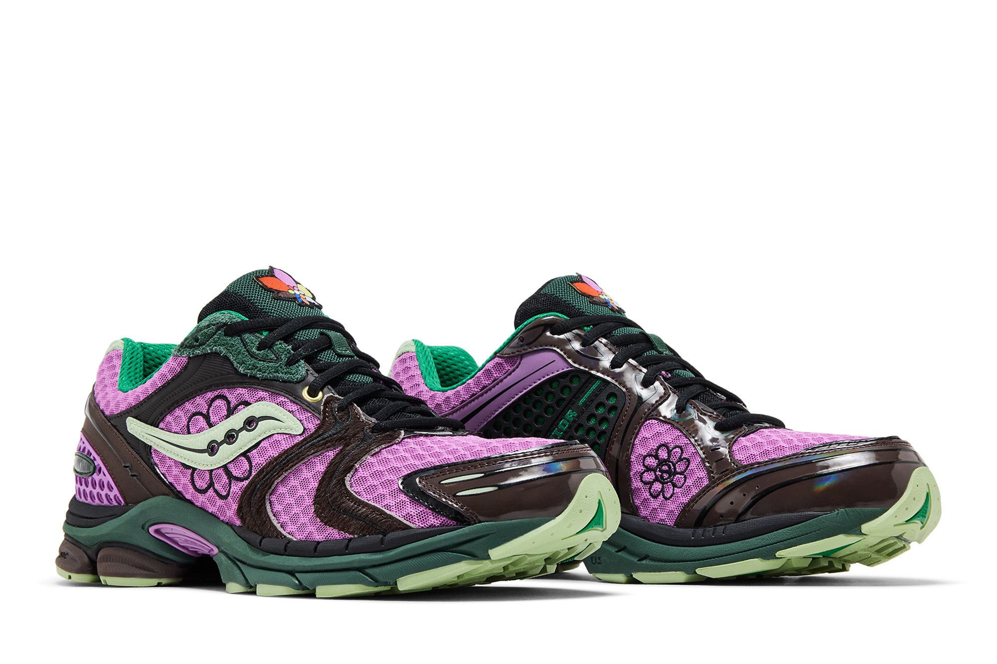 Cheap Saucony Jae Tips x ProGrid Triumph 4 'Flowers Pack - Violet' S70966-3