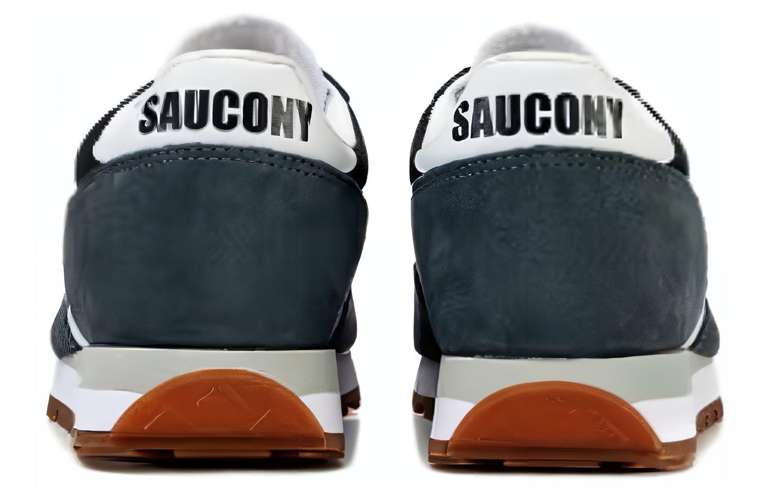 Lookbook Saucony Jazz 81 防滑耐磨低幫跑步鞋 男女同款 黑灰