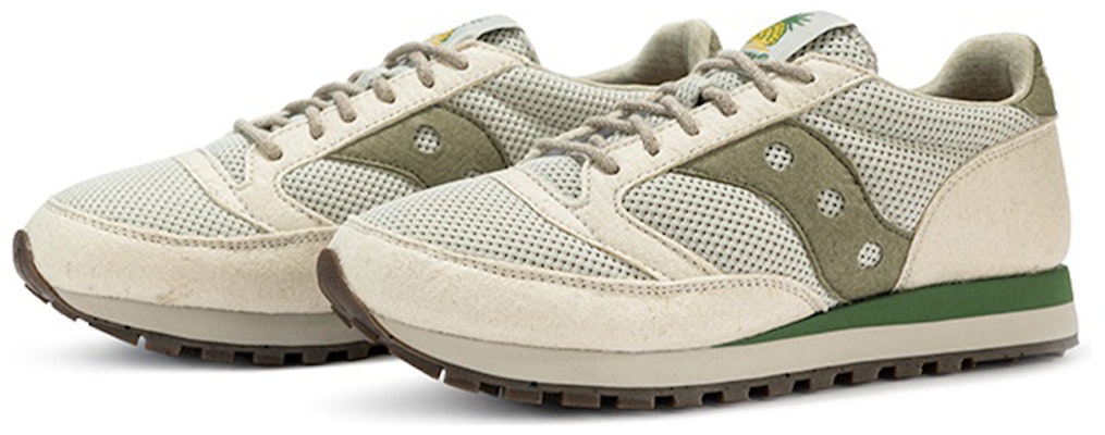 Saucony Jazz 低帮 跑步鞋 男女同款 卡其色 環保菠蘿包 Lookbook Saucony Jazz 低帮 跑步鞋 男女同款 卡其色 環保菠蘿包