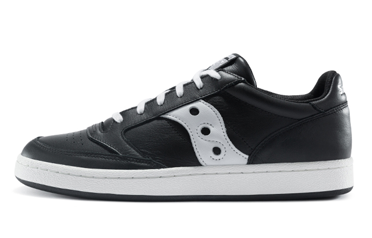 Saucony Jazz Court Leather Retro Low-Top Running Shoes Black White S70555-1(M Width)