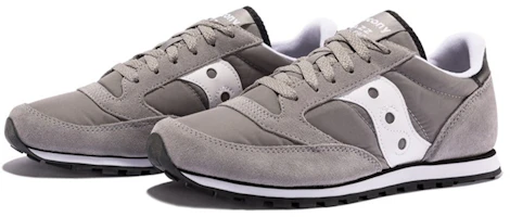 Lookbook Saucony Jazz Low Pro 復古 低幫 跑步鞋 男款 灰白
