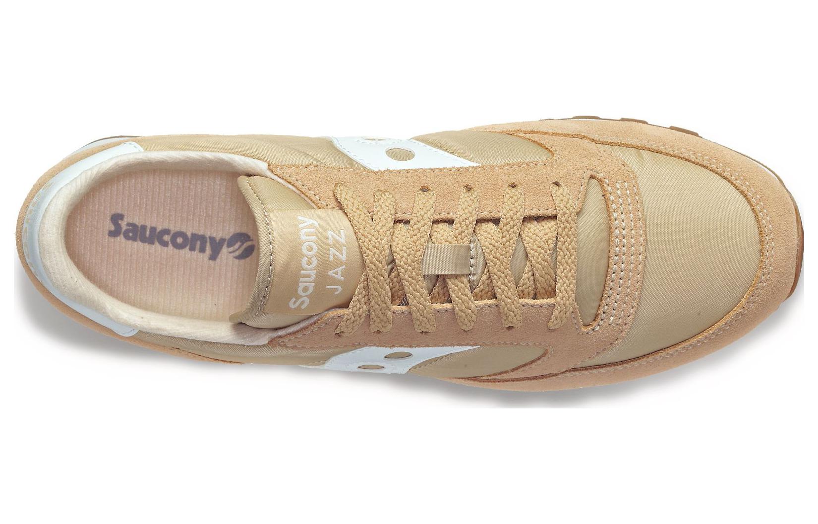Shop Saucony Jazz Original Vintage 減震防滑 低幫 運動休閒鞋 男款 淺棕
