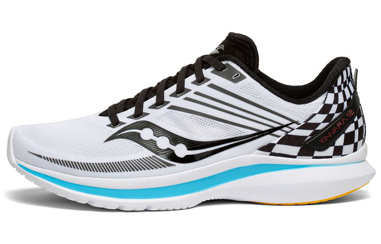 Saucony Kinvara 12 Classic Retro Running Shoes White/Black M Width. S20619-40 (M Width)