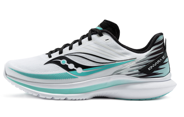 Saucony Kinvara 12 Running Shoes White/Blue/Orange - Lightweight & Cushioned S20619-18(M Wide)