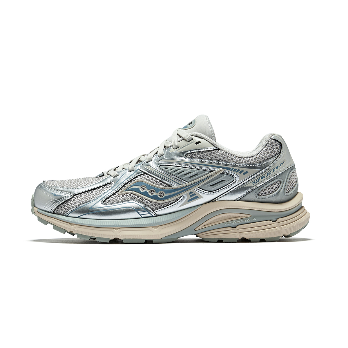 Saucony Kinvara 4 Classic Breathable Non-Slip Running Shoes Gray/Silver/Blue S79052-9