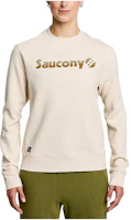 Saucony Logo Print Crewneck Pullover Sweatshirt Unisex - Cream White SAU800048-LIA3 Saucony Logo Print Crewneck Pullover Sweatshirt Unisex - Cream White SAU800048-LIA3