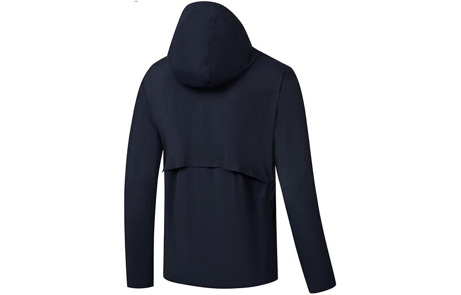 Lookbook Saucony 标志印花跑步防风夹克 黑色海军蓝 SC2249008A-BL106