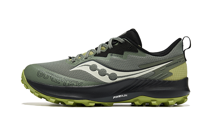 Saucony PEREGRINE 14 GTX Olive Green Trail Running Shoes S20918-110