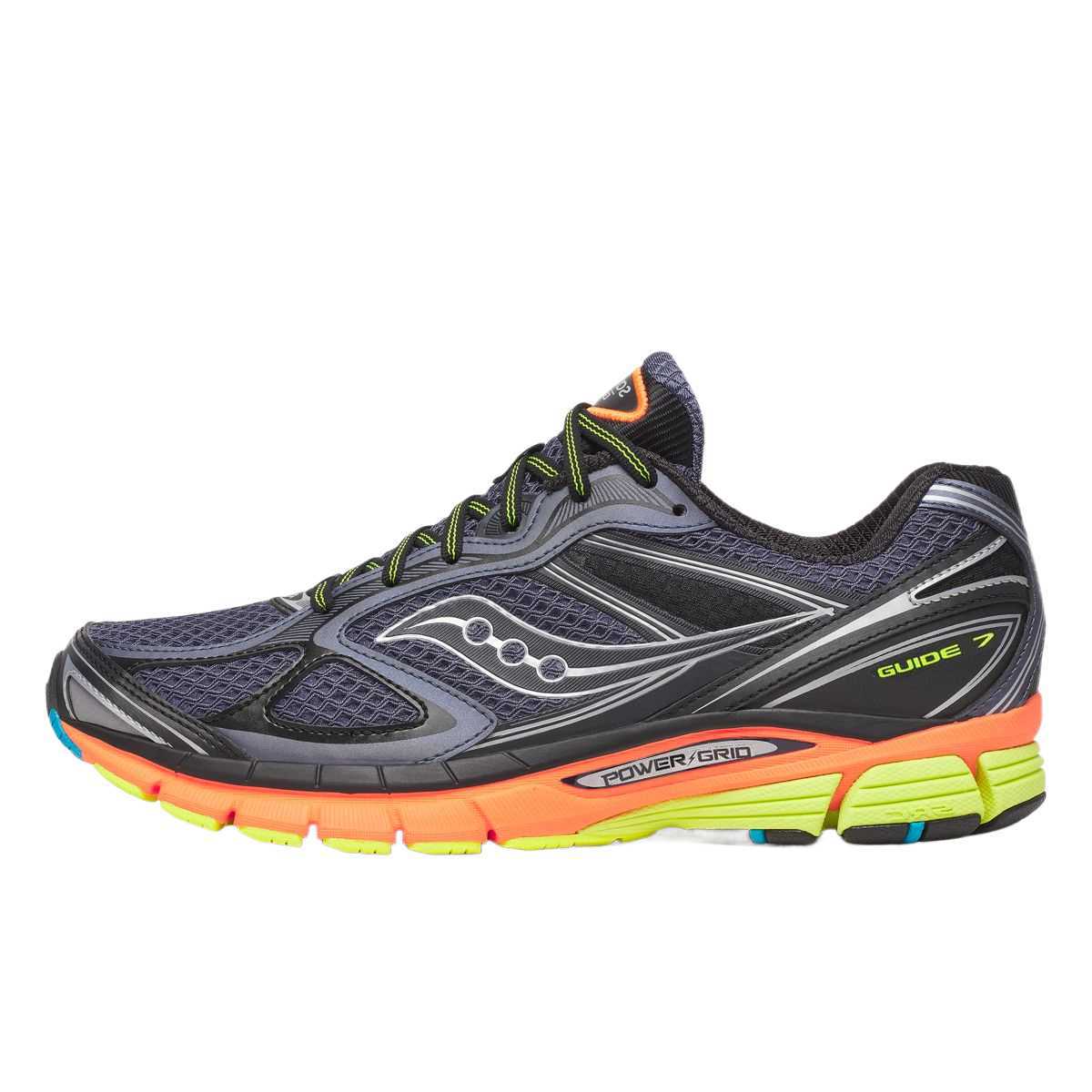 Saucony ProGrid Guide 7 Black Running Shoes - Comfortable, Stylish & Durable. S70936-13