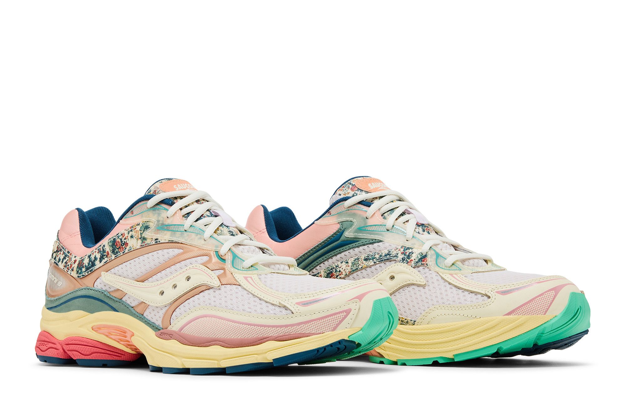 Cheap Saucony Progrid Omni 9 ''Beige Blue'' Kasut Lari Lelaki/Wanita. S71015-1