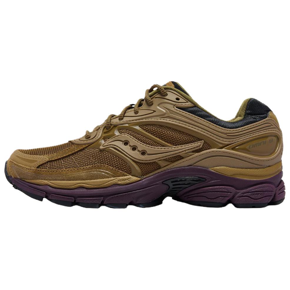 Saucony ProGrid Omni 9 Comfortable Running Shoes Brown Green S70897-5