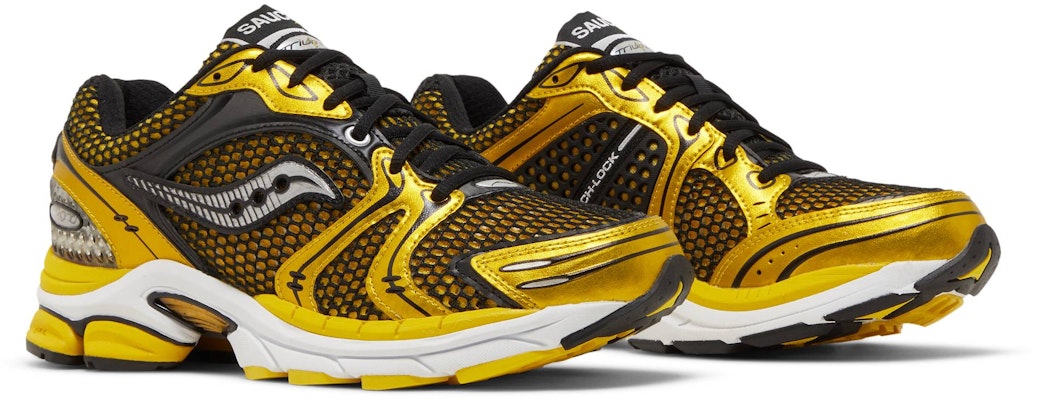 Saucony ProGrid Triumph 4 'Lemon Chrome' Lelaki Wanita Kasut Sukan S70704-1 Cheap Saucony ProGrid Triumph 4 'Lemon Chrome' Lelaki Wanita Kasut Sukan S70704-1