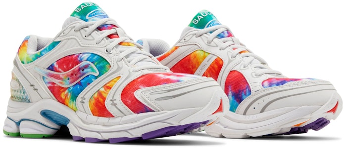 Saucony Pro Grid Triumph 4 “紮染” 耐磨透氣 低幫 跑步鞋 男款 白彩 Cheap Saucony Pro Grid Triumph 4 “紮染” 耐磨透氣 低幫 跑步鞋 男款 白彩